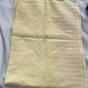 Eileen Fisher indian cotton shawl new without tags. Sort of straw green color